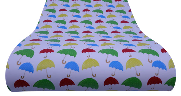 "Umbrellas" Ultra Smooth Faux Leather Sheet