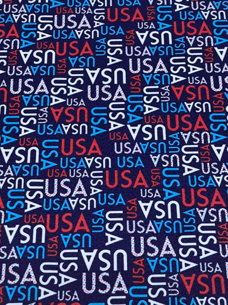 "USA" Textured Faux Leather Sheet