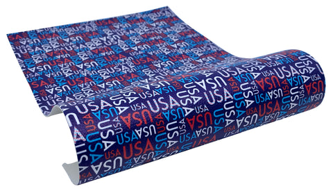 "USA" Textured Faux Leather Sheet