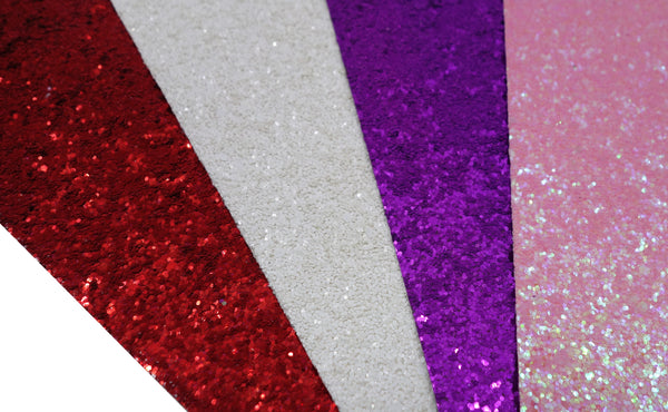 Valentine's Day Bundle #2 - Color Coordinated Faux Leather & Glitter Sheets