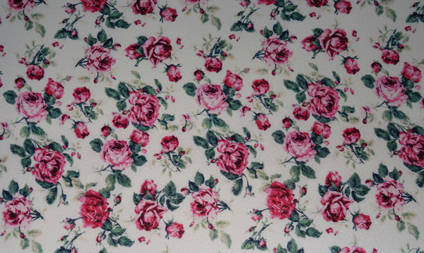 "Victorian Rose" Textured Faux Leather Sheet