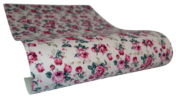 "Victorian Rose" Textured Faux Leather Sheet