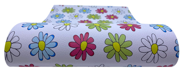 "Wildflower" Textured Faux Leather Sheet