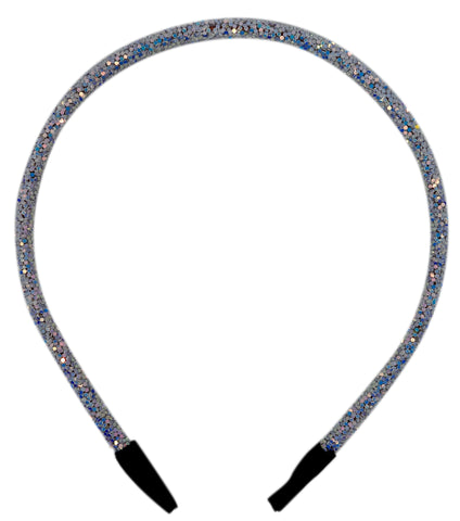 "White Blue" Glitter Headband - CraftyTrain.com
