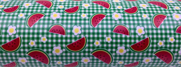 "Watermelon Picnic" Ultra Smooth Faux Leather Sheet