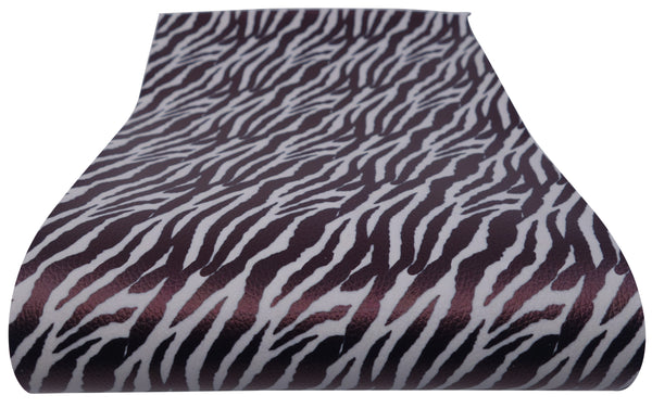 "Zebra" Textured Faux Leather sheet - CraftyTrain.com