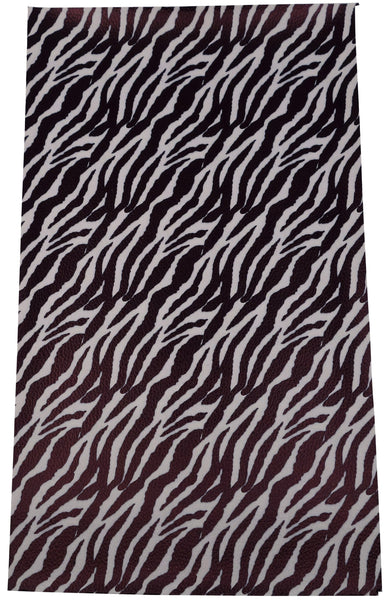 "Zebra" Textured Faux Leather sheet - CraftyTrain.com