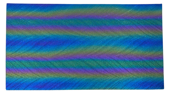 "Oil Slick (Bright)" Brushed Faux Leather Sheet